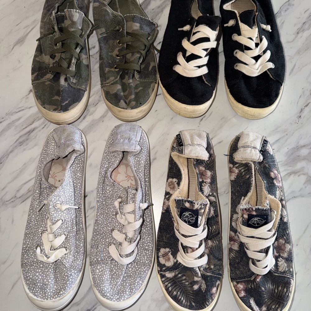 Stylish Kids Sneakers - Black and Camouflage